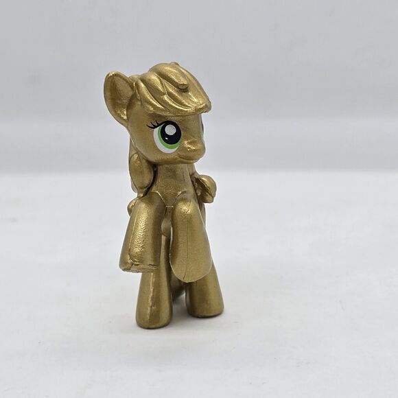 FIM My Little Pony Apple Jack Special Edition Metallic Gold Blind Bag 2” 2010 - Picture 2 of 5